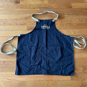 Francis Coppola Diamond Collections Cooking Apron Embroidered Navy Blue